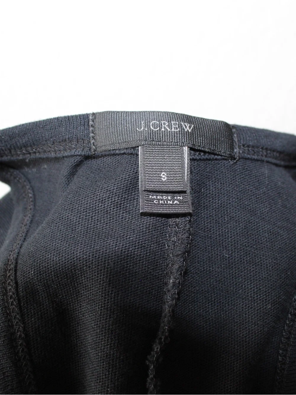 J. Crew Black Size Small  thin Ribbed Tank Dress Midi Cotton
